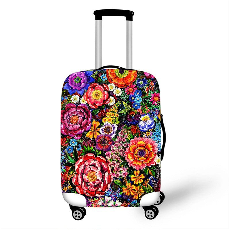Women's hardshell travel suitcase with floral design Kalsten