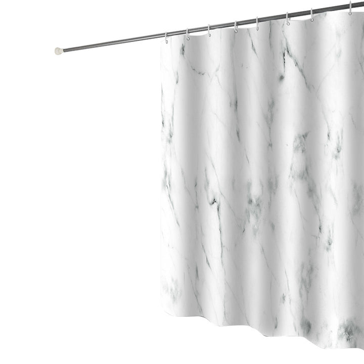 Women's Marble Print Shower Curtain Kalsten
