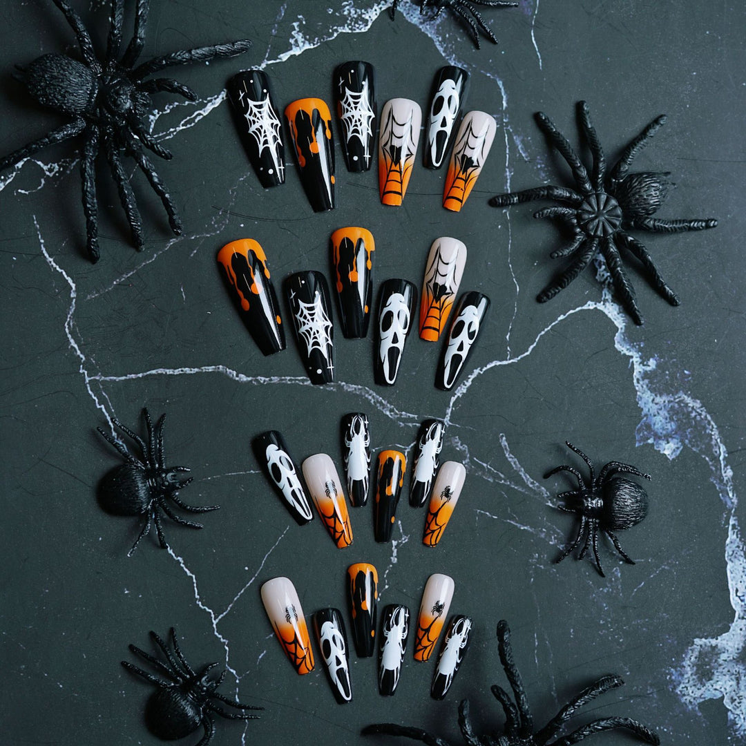 Halloween-Themed Artistic Press-On Nails Kalsten