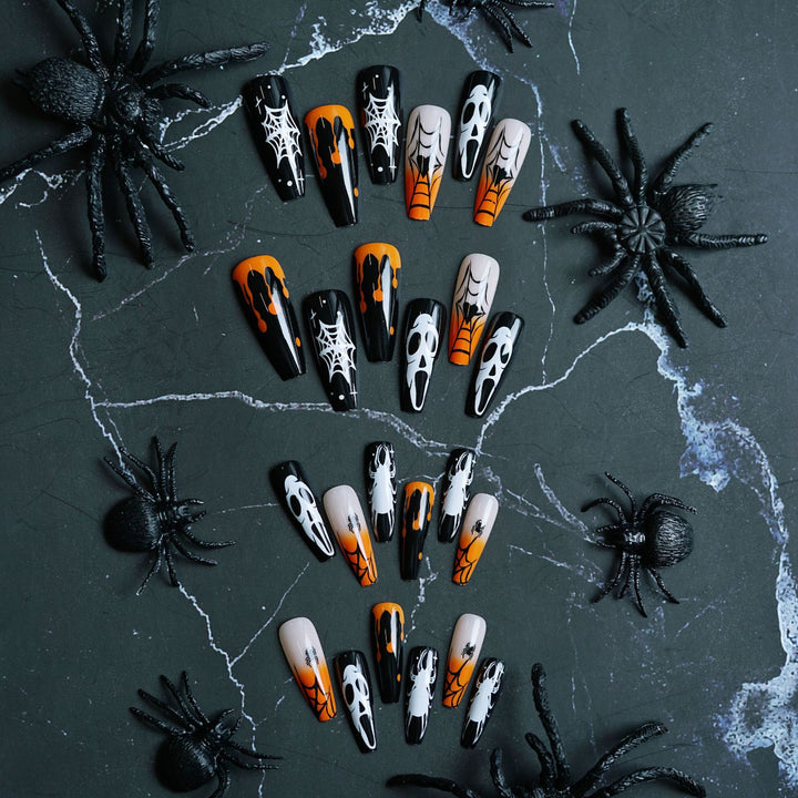 Halloween-Themed Artistic Press-On Nails Kalsten