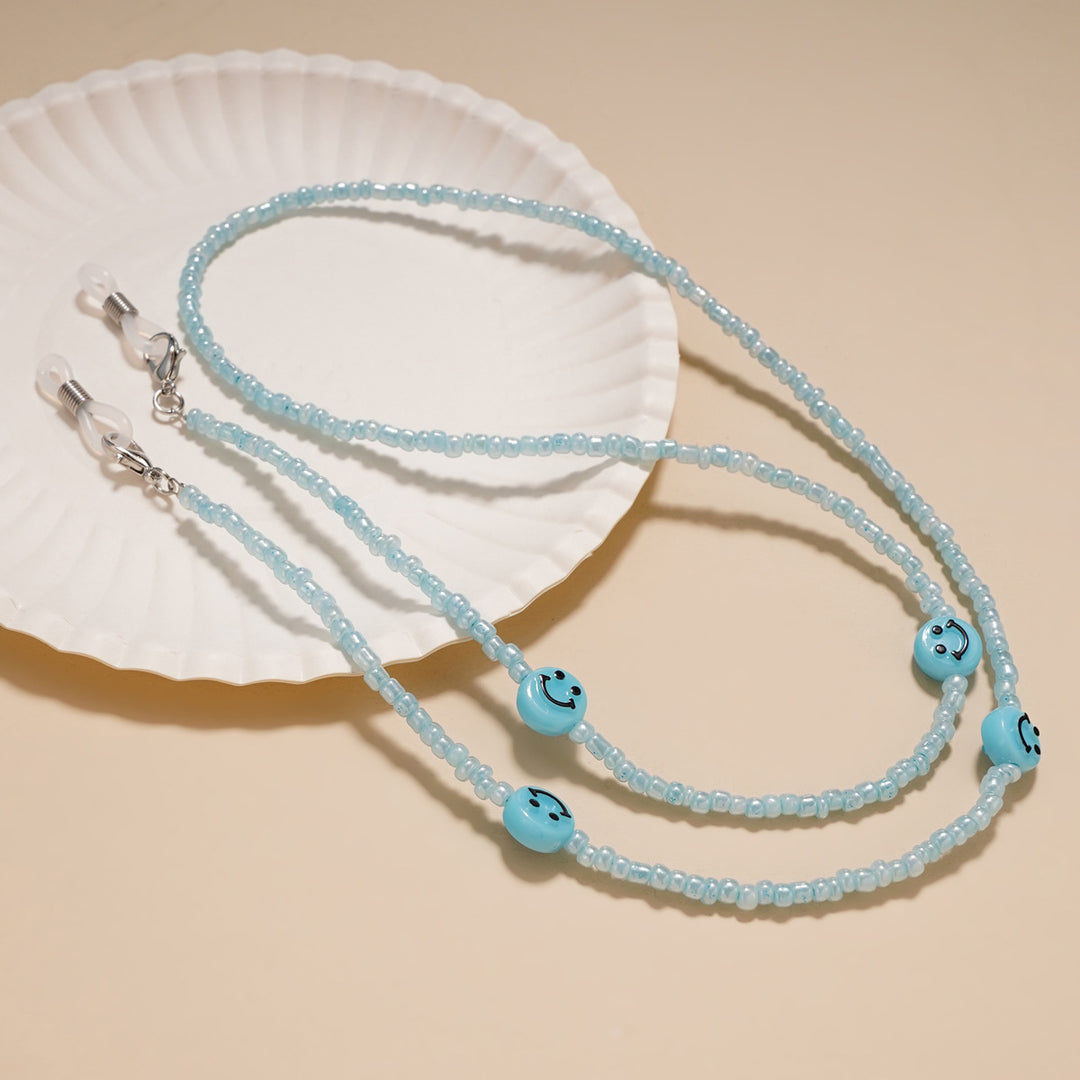 Decorative Smile Beaded Eyewear Chain kalsten