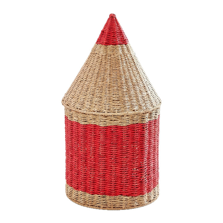 Playful storage basket in pencil design Kalsten