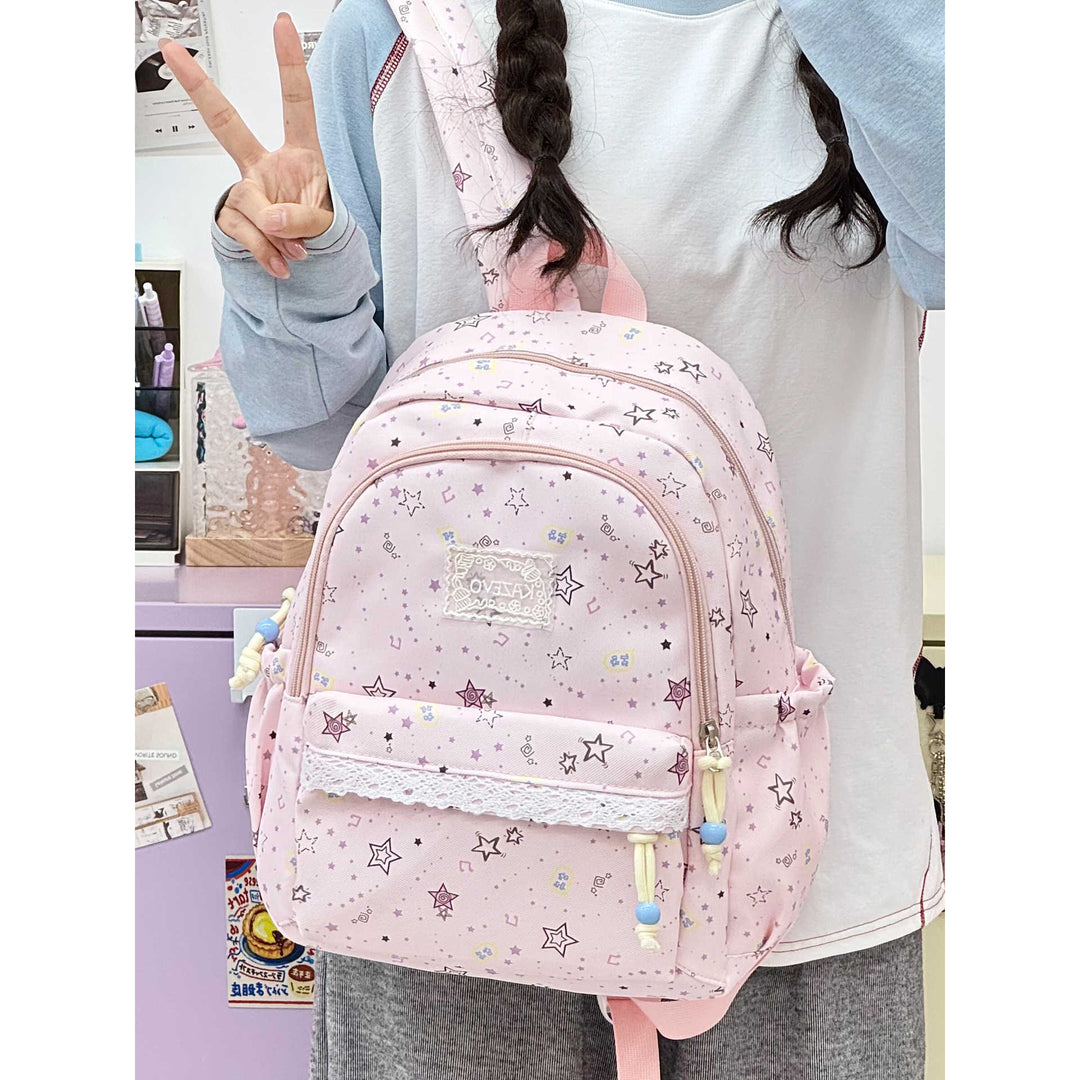 Cartoon-Themed Multi-Pocket Backpack Kalsten