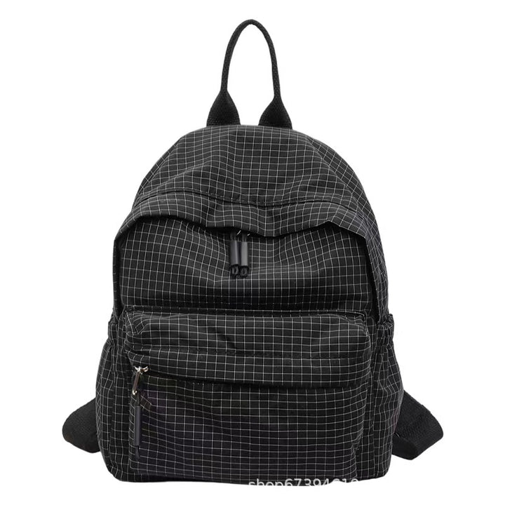 Grid Patterned Everyday Backpack Kalsten