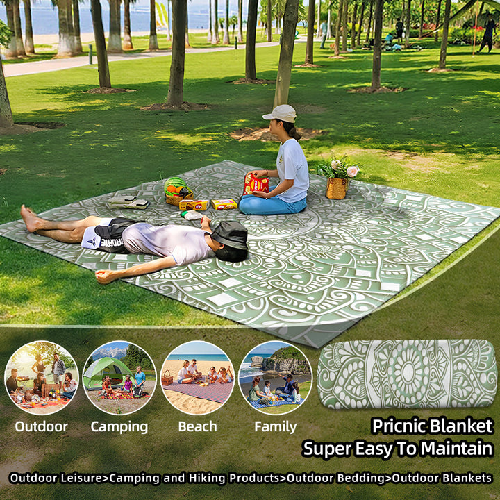 Mandala Design Beach Mat Kalsten