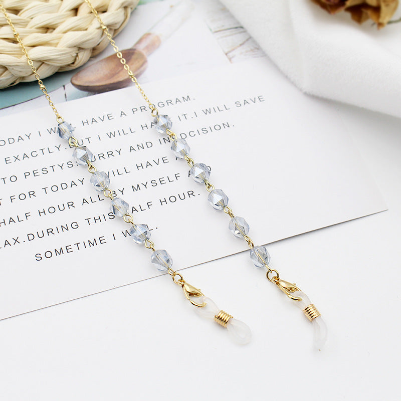 Crystal-Embellished Eyewear Chain Kalsten