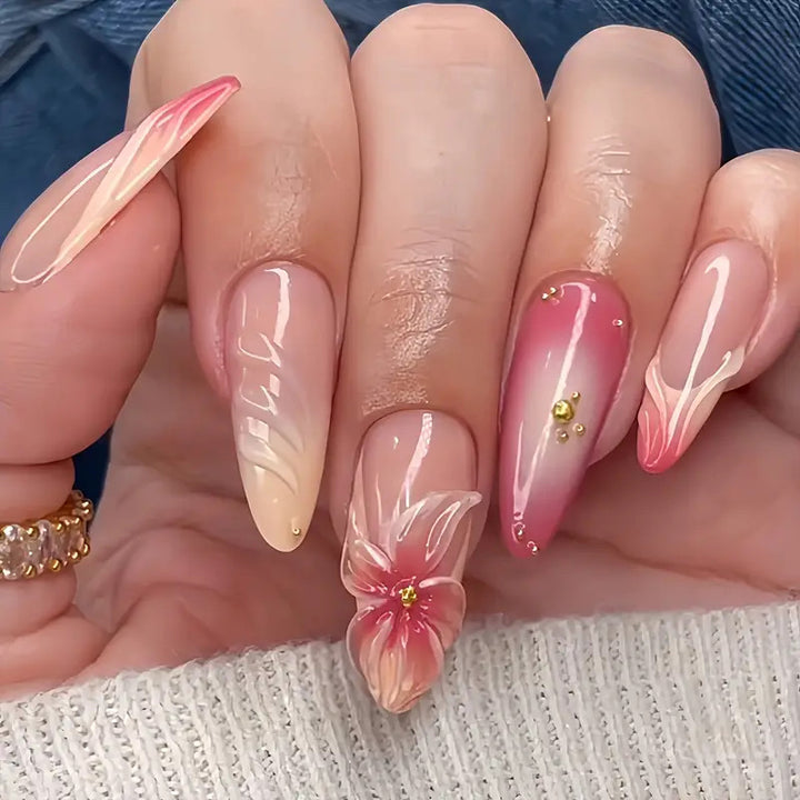 Floral Nail Art Enhancements Kalsten