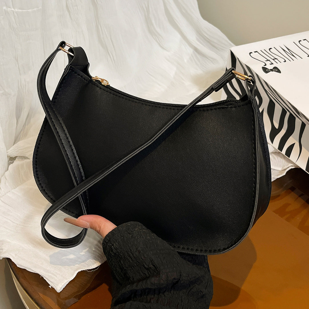 Faux Leather Crossbody Bag