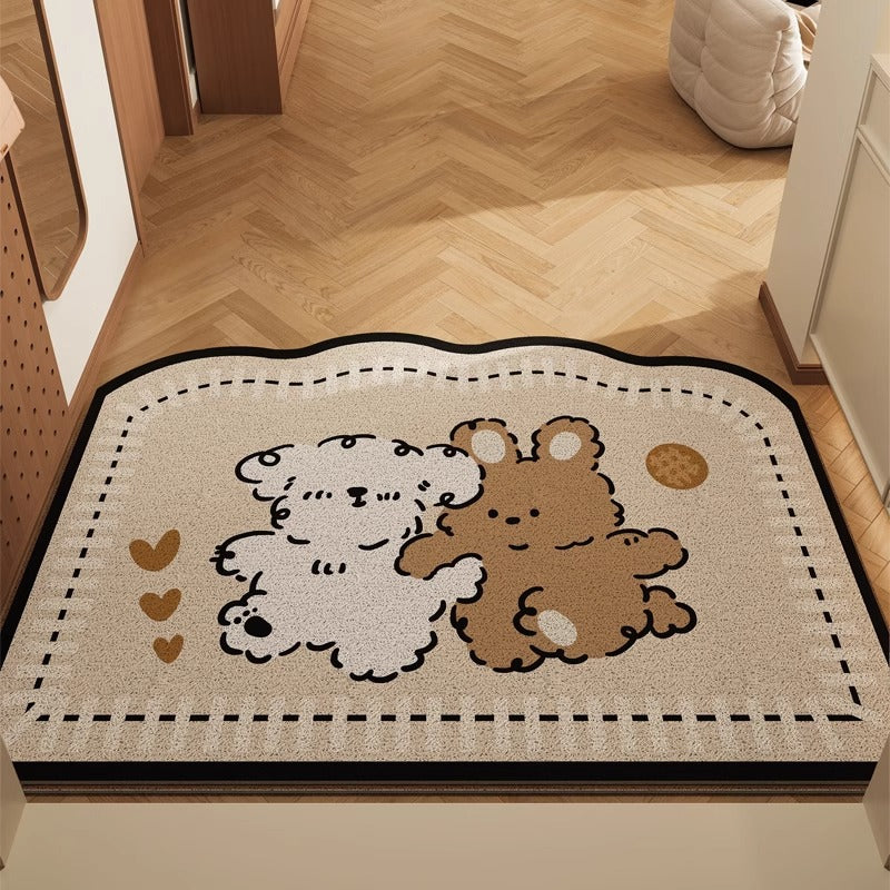 Cartoon-Themed Welcome Mat for Indoor Home Display