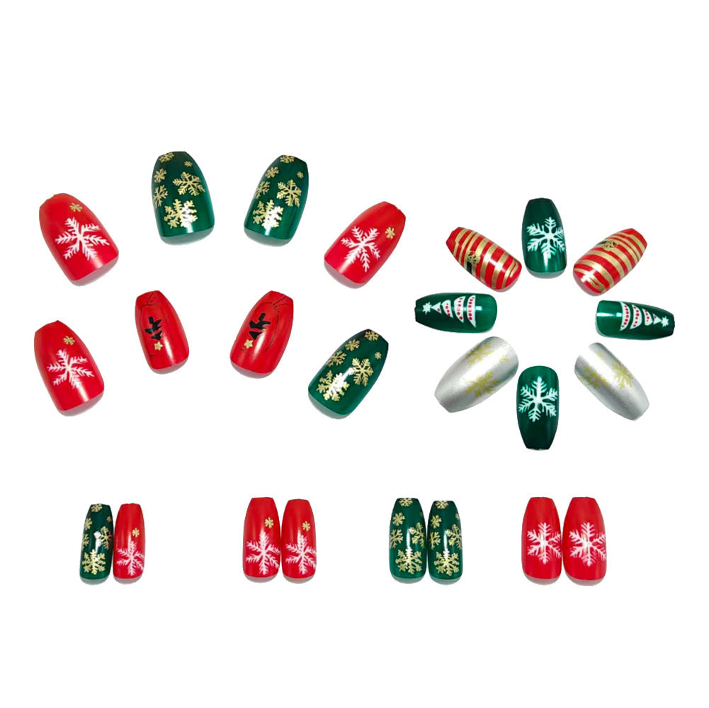 Festive artificial nails with Christmas designs Kalsten 1788232498