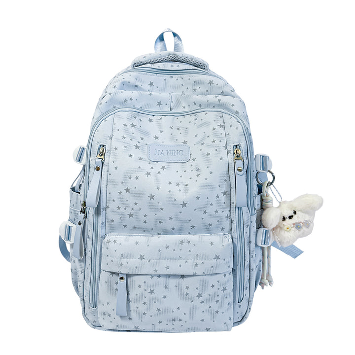 Stylish Multi-Compartment Star-Embellished Backpack Kalsten