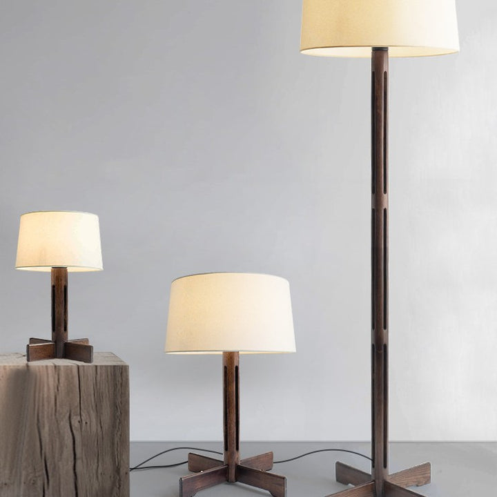 Elegant Adjustable Wooden Floor Lamp