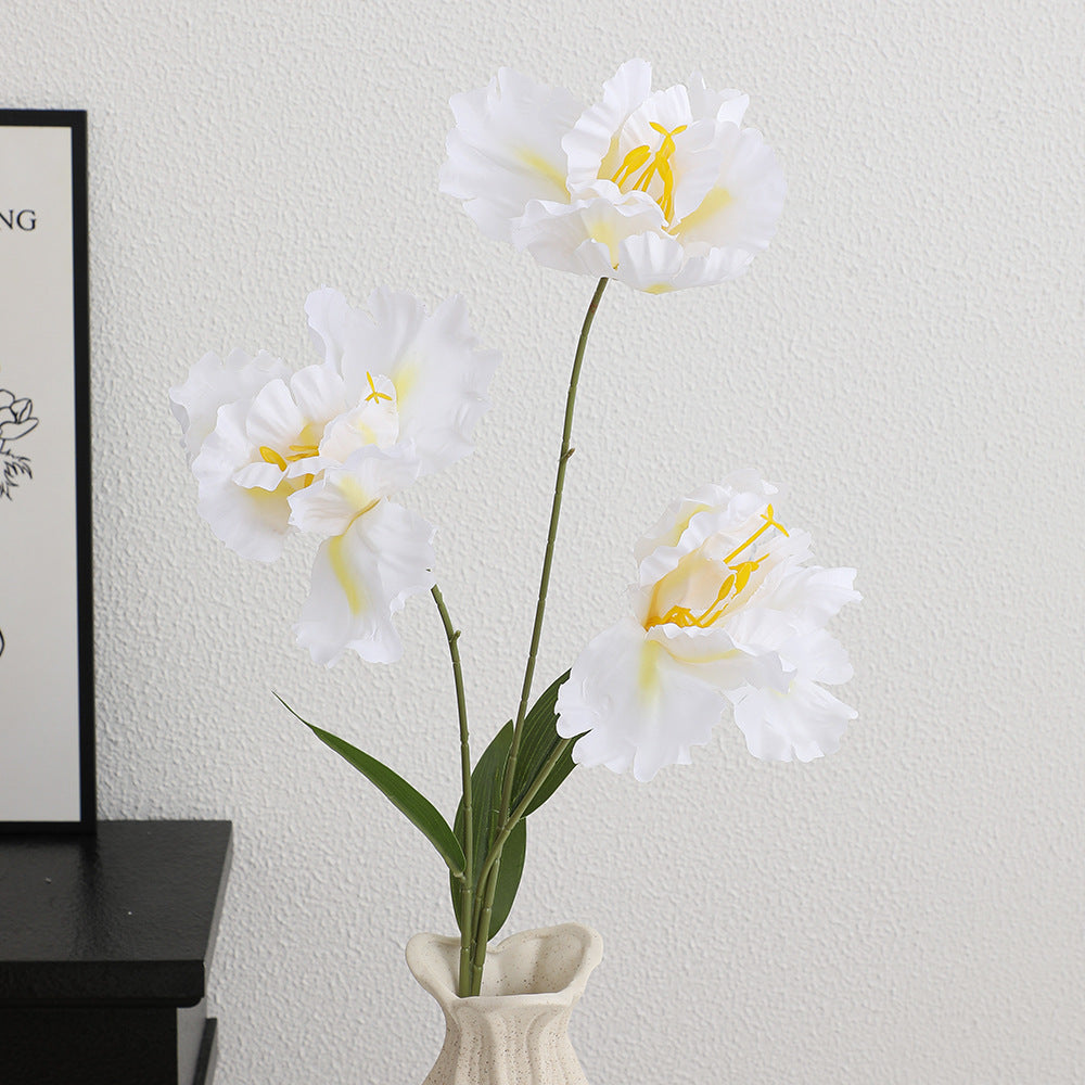 Artificial flower branch with lifelike details