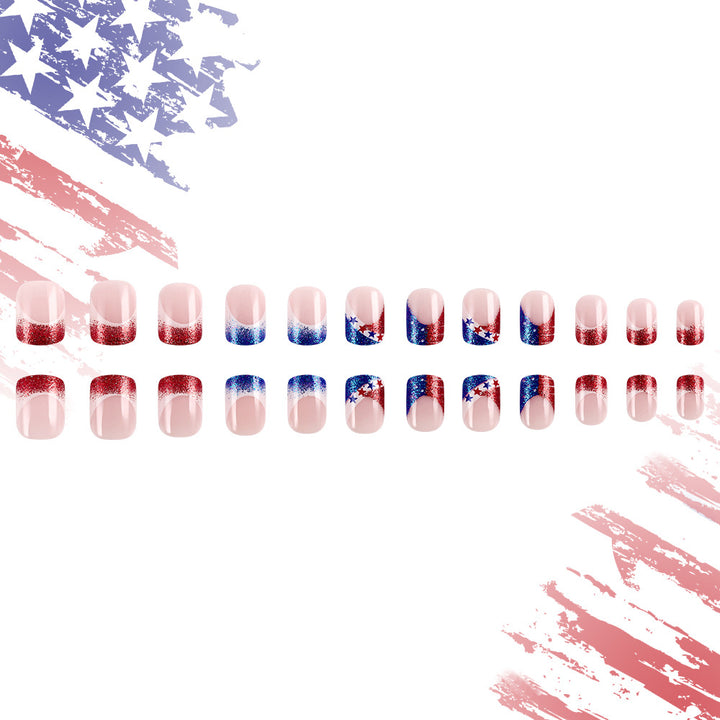 Star-Spangled Press-On Nail Art Kalsten