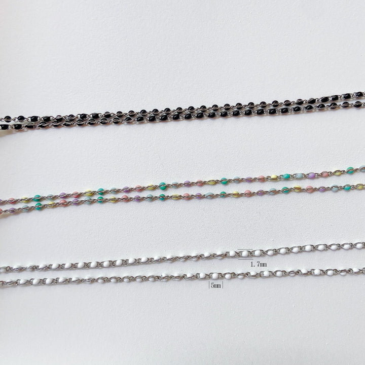 Fashionable necklace with practical extension mechanism Kalsten