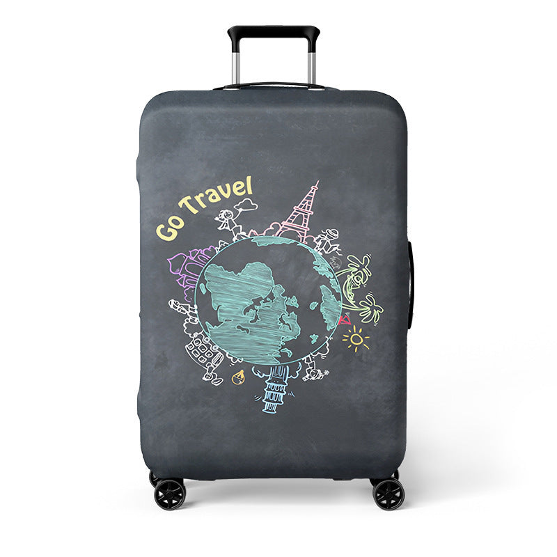 Heart-Patterned Hard Shell Luggage Kalsten