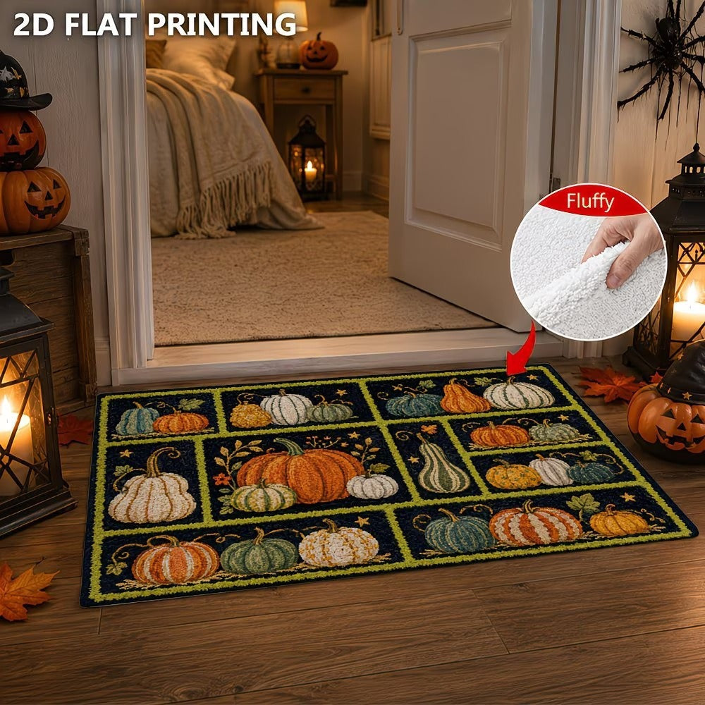 Autumn-Themed Plush Decorative Mat Kalsten