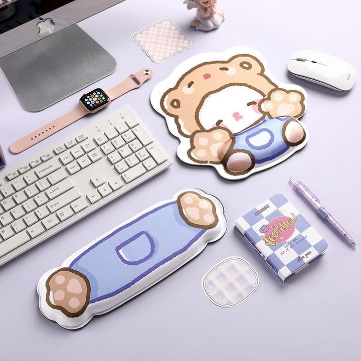 Cartoon-Themed Ergonomic Wrist Support Pad