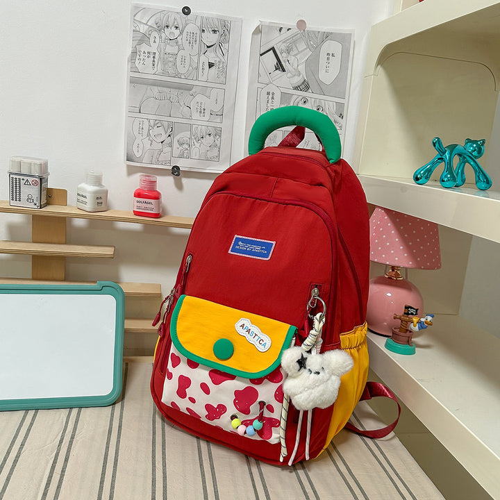 Stylish Multi-Pocket Backpack with Fun Accents Kalsten