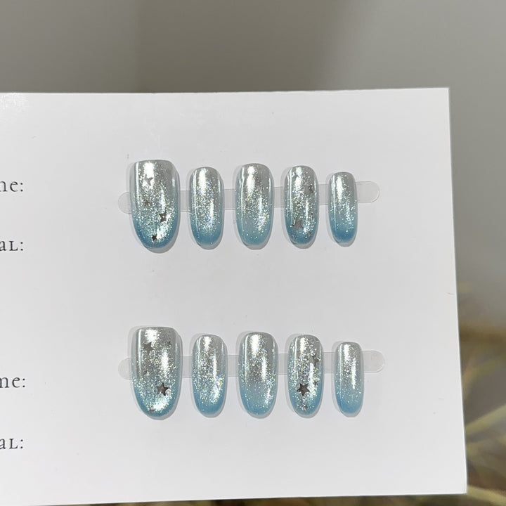 Premium Glitter Press-On Nail Set