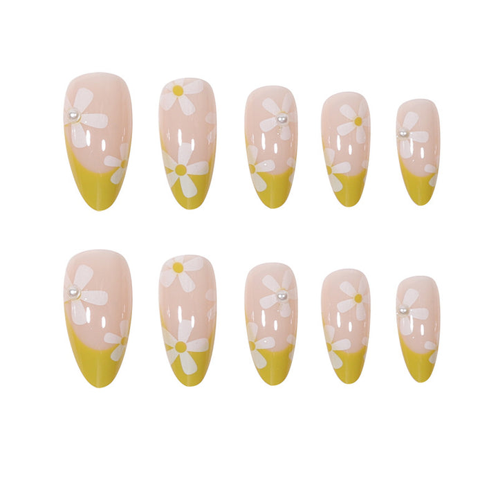 Artistic Floral Tip Press-On Nails Kalsten