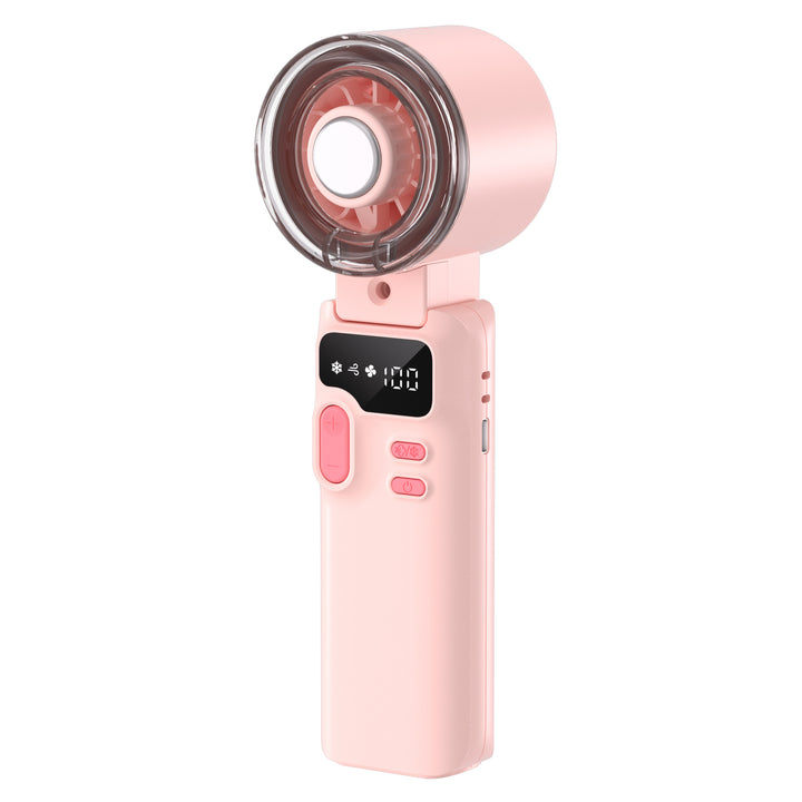 Cooling rechargeable handheld digital display tilt fan with silent brushless motor Kalsten