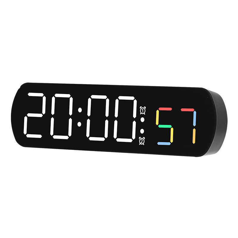 Digital radio alarm clock with multicolored LED display Kalsten
