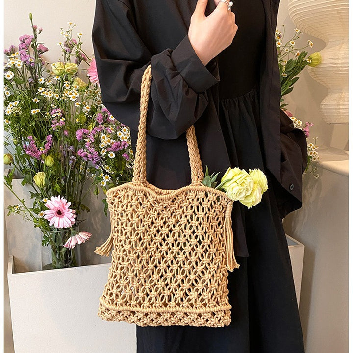 Handcrafted Woven Beach Tote
