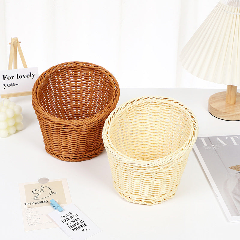 Decorative Woven Round Basket Kalsten