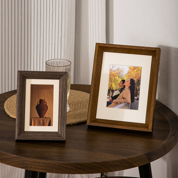 Rustic Wooden Photo Display Frame for Home