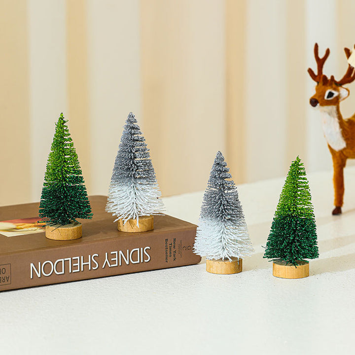Miniature Christmas Tree Figurines Set Kalsten