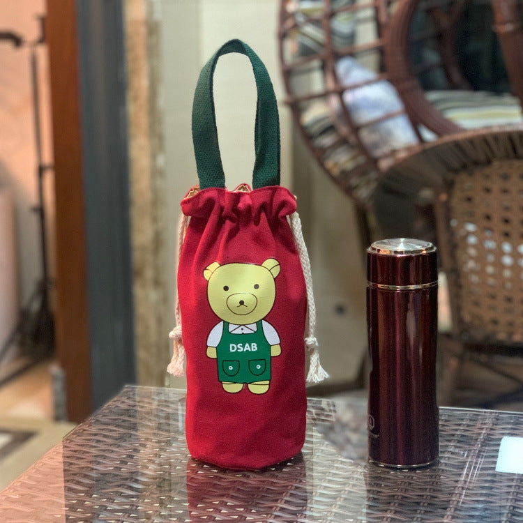 Kids' Cute Bear-Themed Water Bottle Sleeve Kalsten