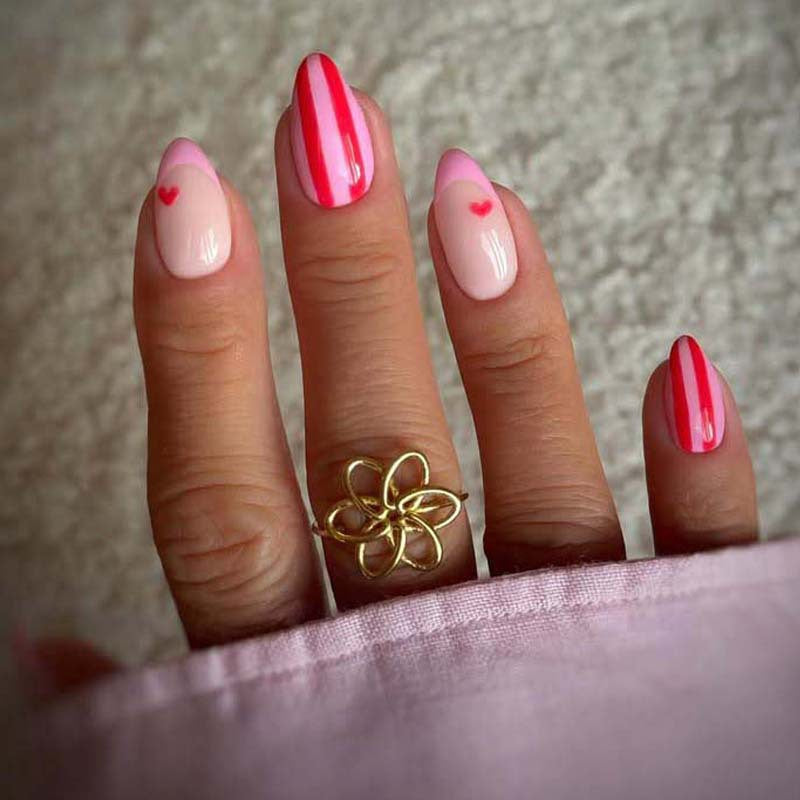 Creative Striped Nail Art