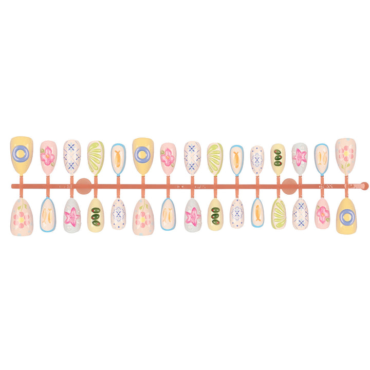 Artistic Decorative Press-On Nail Set