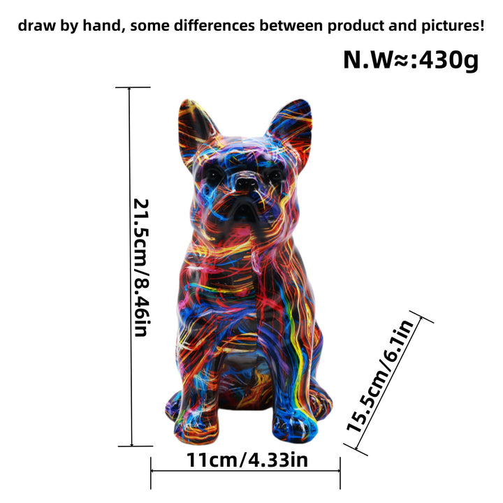 Artistically designed bulldog figure Kalsten