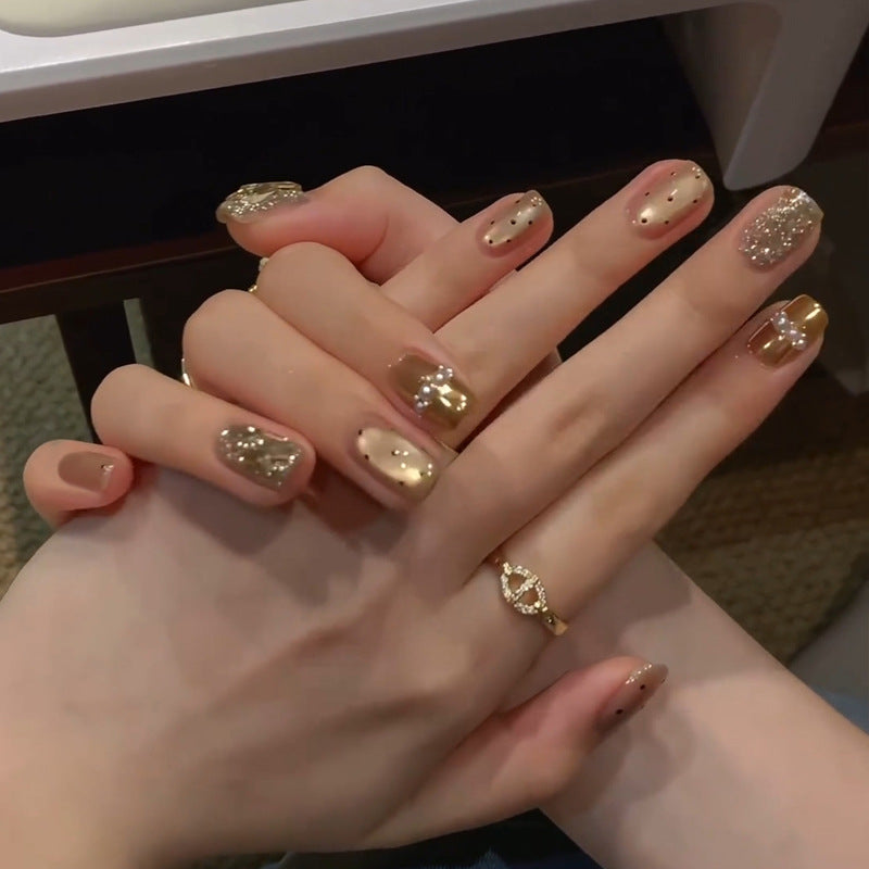Premium Glittery Press-On Nail Set Kalsten