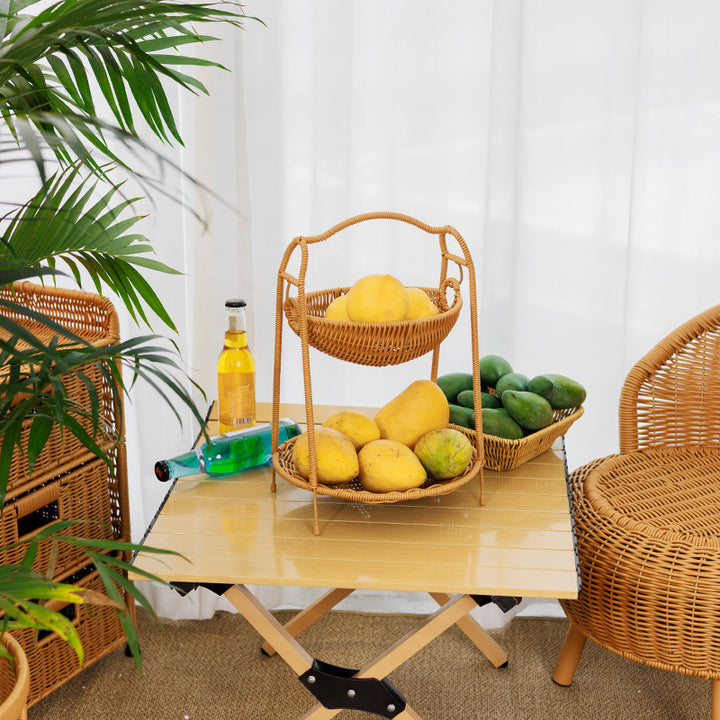 Multi-Tiered Woven Fruit Stand Kalsten