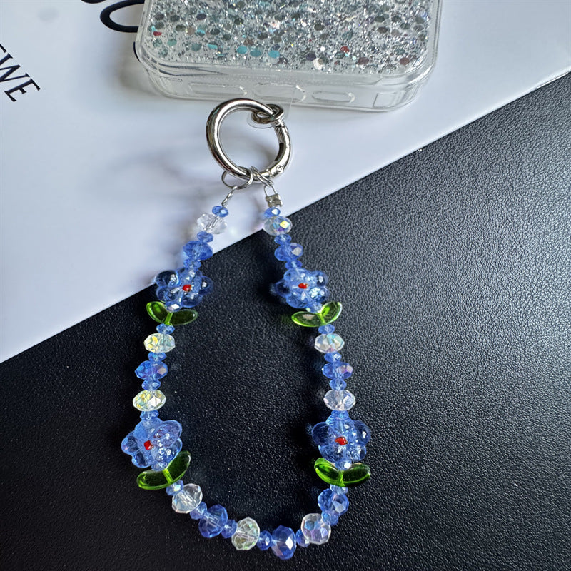Floral Beaded Keychain Chain Kalsten