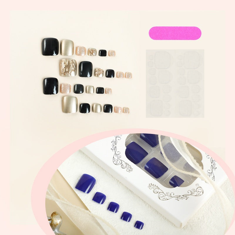 Artificial nail set with shine and texture variations Kalsten