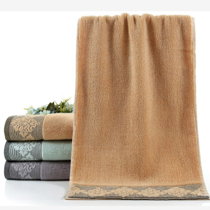 Ladies luxurious terry bath towel with elegant lace trim Kalsten
