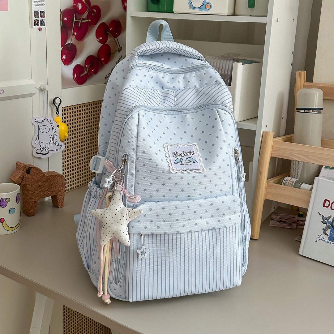 Whimsical Star-Embellished School Backpack Kalsten