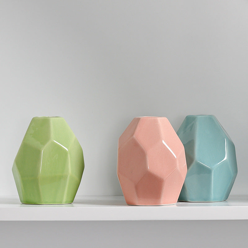 Geometric Modern Ceramic Vase Kalsten