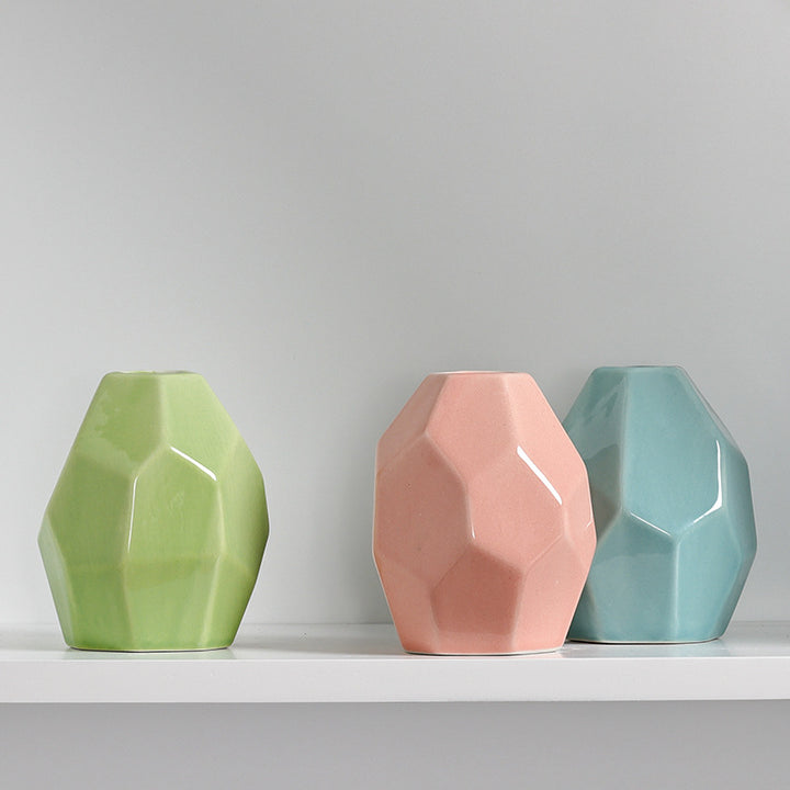 Geometric Modern Ceramic Vase Kalsten