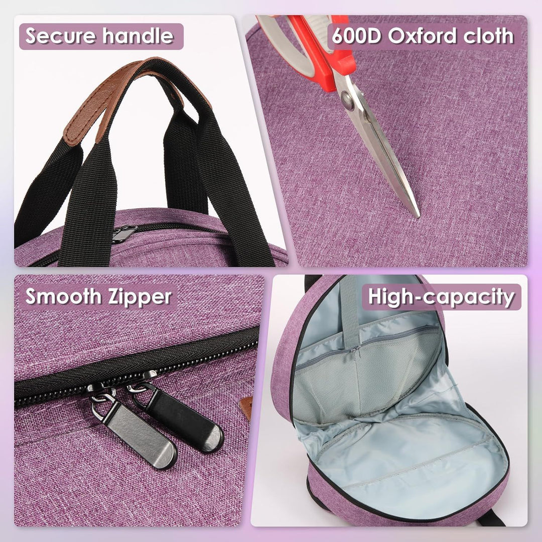 Round Tote Bag with Practical Two-Way Zipper Kalsten