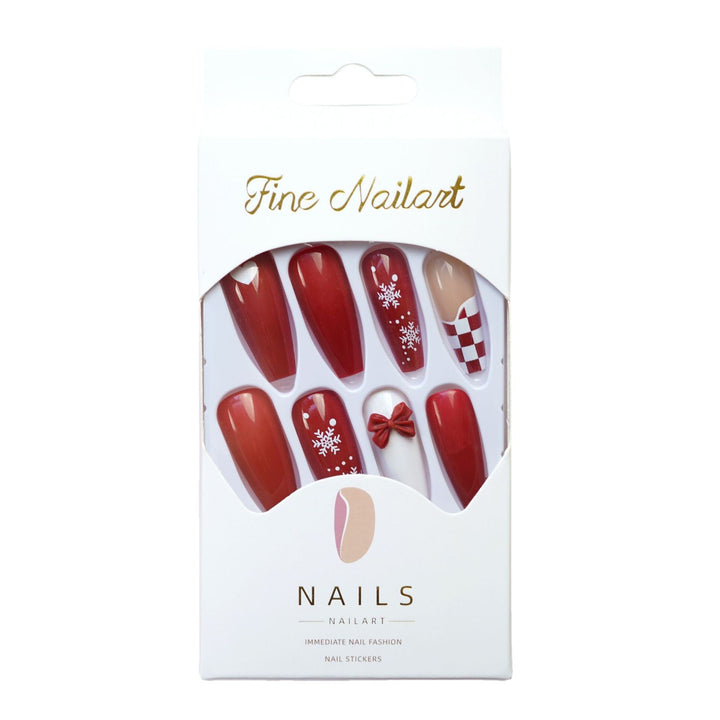 Festive Press-On Nail Art Set