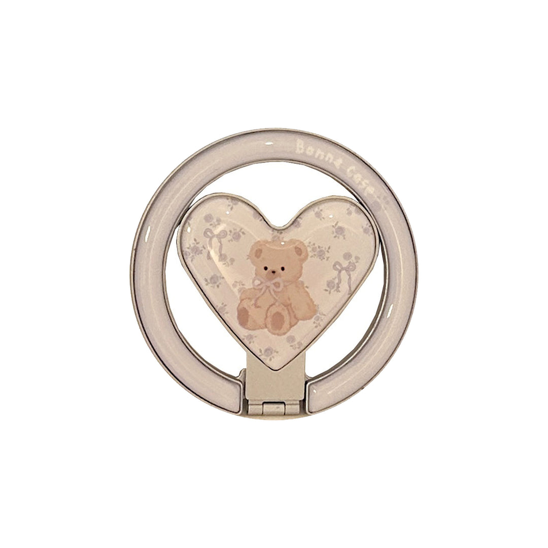 Heart-shaped smartphone holder with cute bear design Kalsten