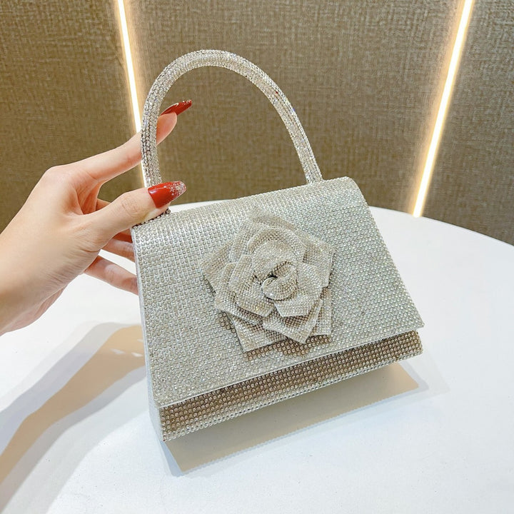 Decorative Satin Evening Handbag