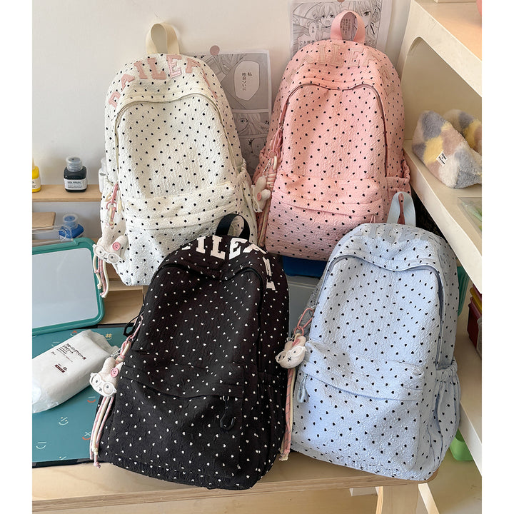 Cute Heart-Patterned Casual Backpack Kalsten