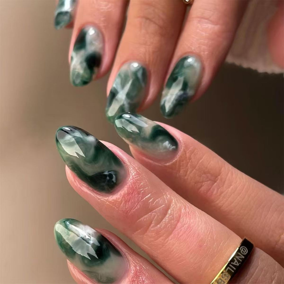 Glamorous Textured Acrylic Nail Enhancements Kalsten
