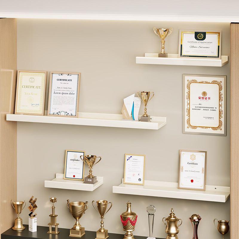 Wall-Mounted Floating Display Shelf Lacquered High-Gloss MDF